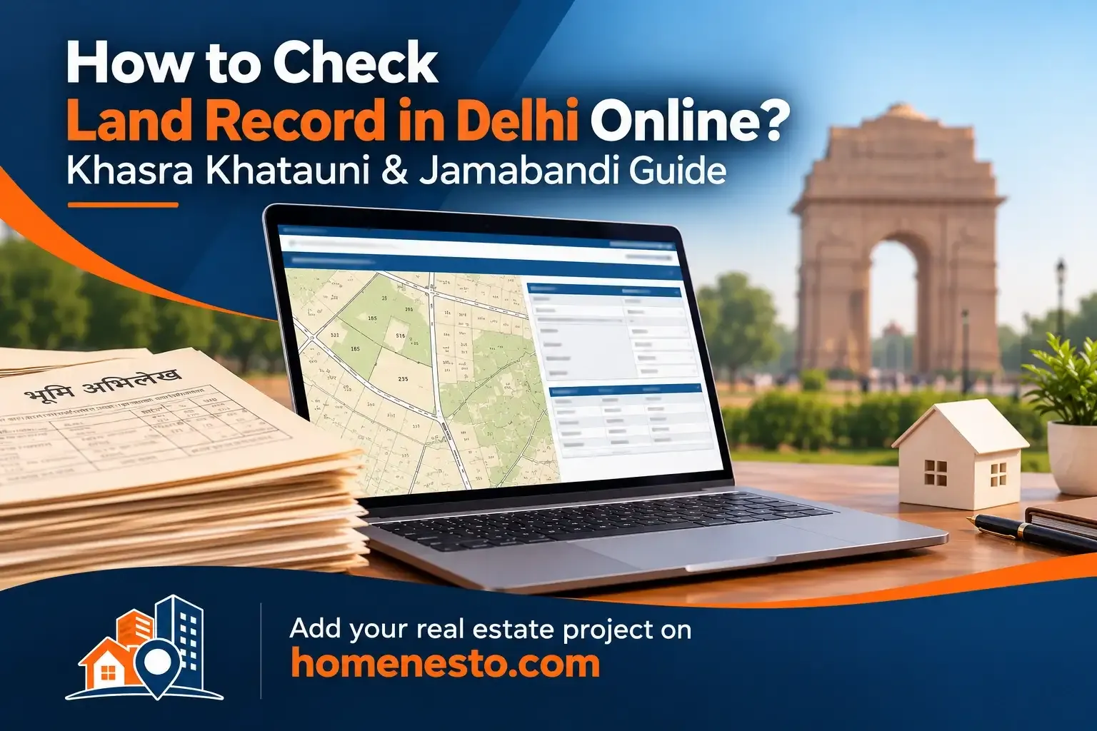 How to Check Land Record in Delhi Online? Khasra Khatauni & Jamabandi Guide — Home Nesto