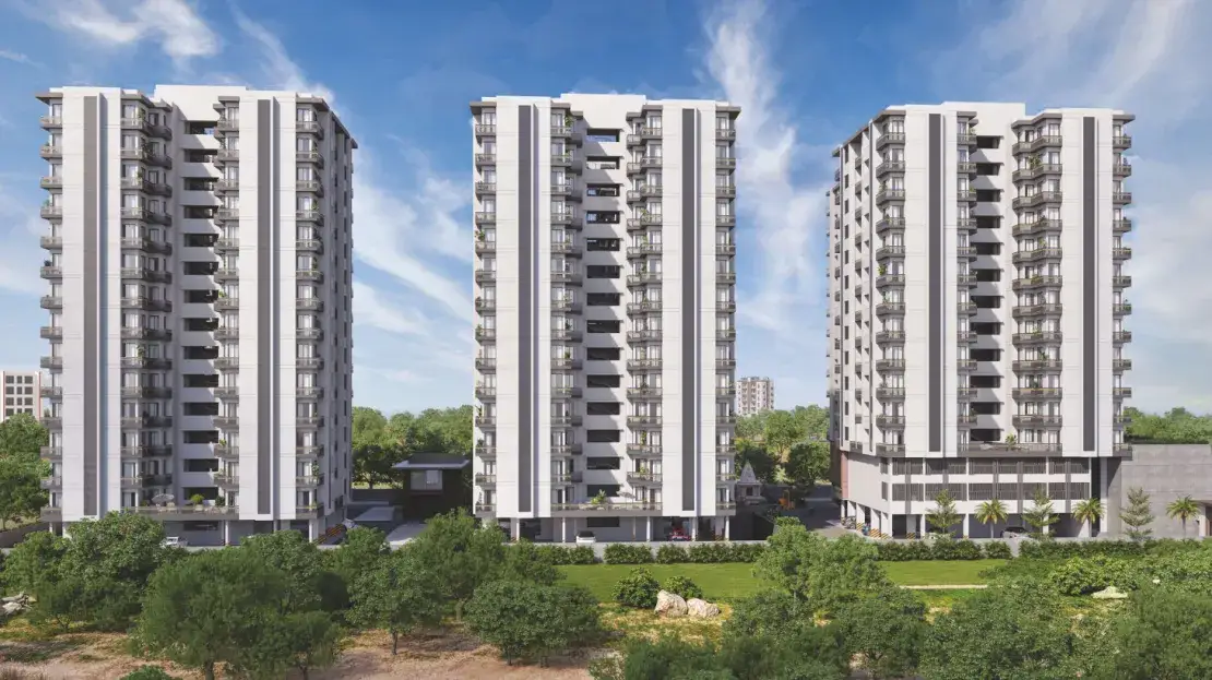 Nandan – Premium 2 and 3 BHK Flats, Shops and Showrooms at Mavdi